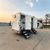 Unité de toilettes mobiles professionnelles portables, WC préfabriqué extérieur pour utilisation dans les espaces publics