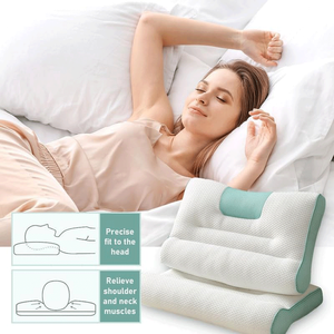 Almohadas de cama de espuma viscoelástica ortopédica para aliviar el dolor cervical y de hombro para dormir ergonómicas y transpirables - Product Image 6