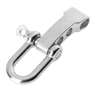 Émerillon en D en acier inoxydable Eda 5 mm, crochet de survie réglable pour équipement de corde - Product Image 2