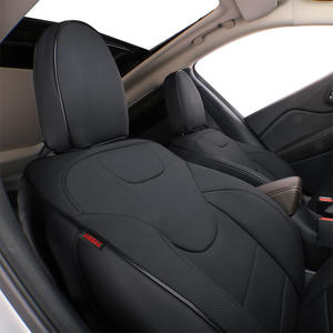 Fashion Design Sports Full Leather quattro stagioni <span class=keywords><strong>coprisedili</strong></span> per auto speciali su misura adatti per <span class=keywords><strong>Jeep</strong></span> <span class=keywords><strong>Cherokee</strong></span> 2014-2018 - Product Image 4