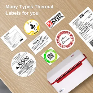 热敏打印机标签卷筒纸折叠纸自由支架4x6 wifi打印机4英寸贴纸打印机