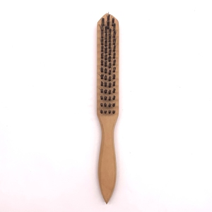 מפעל ישיר מכירות של באיכות גבוהה חוט פלדה מברשות עם עץ ידית ליטוש פלדת חוט מברשת - Product Image 6