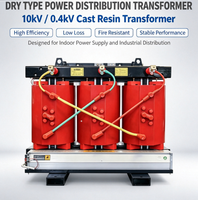 Transformateur sec triphasé auto-extinguissant 35 kV 800 kVA à enroulement en aluminium SCB13 AF à refroidissement par air pour station de métro