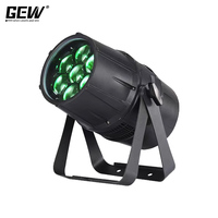 Projecteur LED Par Can GEVV étanche IP65 7x40W RGBW 4-en-1 DMX512 avec zoom pour extérieur, scène, paysage, parc
