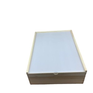 Caja de almacenamiento extraíble de madera natural, rectangular, de pino, hecha a mano, para regalo, para dulces de boda, frutos secos, embalaje. - Product Image 4