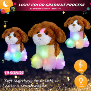 Özelleştirilmiş <span class=keywords><strong>Shih</strong></span> <span class=keywords><strong>Tzu</strong></span> köpek peluş oyuncak aydınlık yumuşak doldurulmuş hayvan sevimli Husky köpek peluş yastık Light Up yavru oyuncak hediyeler çocuklar için - Product Image 5