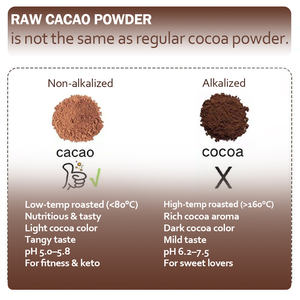 <span class=keywords><strong>Poudre</strong></span> de <span class=keywords><strong>cacao</strong></span> brut naturel pour la cuisson de desserts et de boissons - Product Image 3
