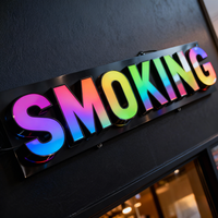 Magnifique enseigne commerciale LED RGB 3D personnalisée à lettres multicolores programmables pour entreprises et hôpitaux, avec télécommande