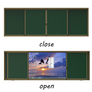 Pizarras Interactivas Inteligentes con Tablero Verde Deslizante y Gabinete Protector para la Enseñanza Escolar - Product Image 1