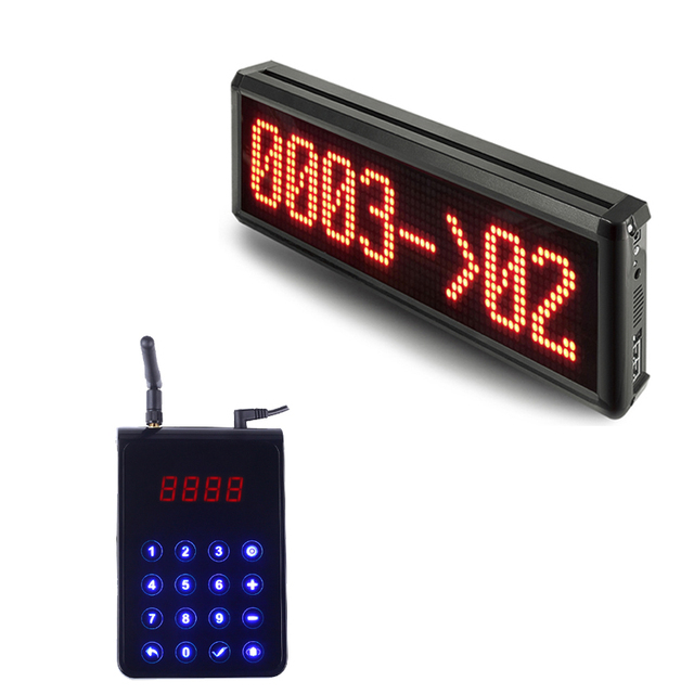 Restaurant System Queue Waitress Wireless Number Waiting Queuing Customer Calling Queue Management System for Clinic