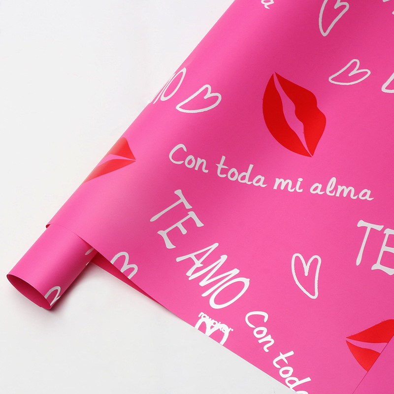 20 hojas Rojo Rosado