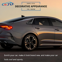 Kit de carrosserie noir brillant aspect carbone ABS, couvercles de persiennes de fenêtre latérale arrière pour Hyundai KIA Magentis Optima Lotz K5 DL3 2020-2025