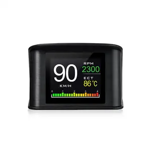 อุปกรณ์เสริมรถยนต์ใหม่ปี 2022 เครื่องวัดความเร็วแบบดิจิตอล <span class=keywords><strong>OBD2</strong></span> จอแสดงผล HUD พร้อมระบบเตือนภัยในรถยนต์ - Product Image 1