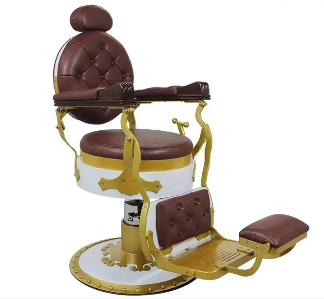 Heavy duty barber salon chair antique styling barber chair luxury barber QZ-F83A