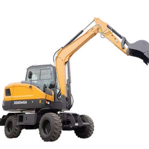 Excavatrice sur pneus compacte et polyvalente XE60WGA <span class=keywords><strong>de</strong></span> 6 tonnes pour les infrastructures urbaines et les projets écologiques - Product Image 1