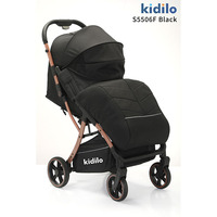 Poussette multifonctionnelle pour bébé avec panier de couchage à haute vue pour nouveau-né avec couvre-pieds pouvant s'asseoir ou s'allonger pour les enfants