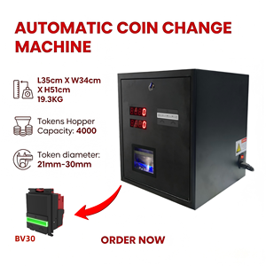 Cambiamonete da banco per banconote e monete, da dollari a monete, per macchine a griffone e macchine arcade per bambini - Product Image 1