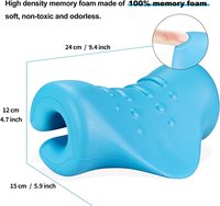 Étireur de cou relaxant pour le cou et les épaules avec taie d'oreiller de thérapie magnétique oreiller chiropratique dispositif de Traction du cou