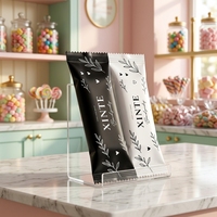 Sachets d'emballage en plastique personnalisés pour petites entreprises, imprimés, faits à la main, pour bonbons, gommes, chocolat, sachets mats en aluminium, pochettes