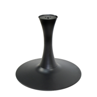 Base de table basse en forme de tulipe en fonte de 45cm de haut de gamme personnalisée pour le salon de l'hôtel ou le balcon