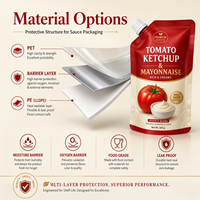 Sachet Doypack à bec verseur de qualité alimentaire, étanche à l'eau et à l'humidité, en feuille d'aluminium souple + emballage composite laminé PET/PE pour