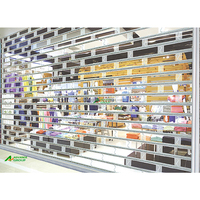 Fabriqué en Chine Offre spéciale Porte coulissante transparente électrique Volet roulant transparent pour magasins commerciaux Centre commercial Portes intérieures