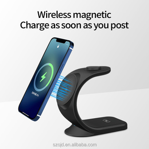 Base de Carga Inalámbrica 3 en 1, Cargador Magnético Rápido de 15W para iPhone, Apple Watch, AirPods, Puerto Tipo-C - Product Image 2