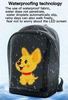 Bolsa de deporte LED con control a todo color Mochila LED Mochila dinámica 3D Mochila Led inteligente Pantalla de visualización LED