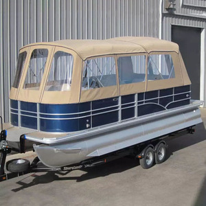 Housses et enclos <span class=keywords><strong>de</strong></span> bateaux pontons soudés personnalisés avec <span class=keywords><strong>toile</strong></span> - Product Image 3