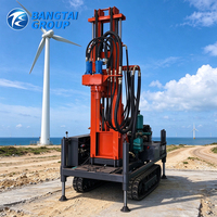 Petite foreuse hydraulique portable, machine de forage de puits d'eau, équipement rotatif à moteur diesel pour projets de forage en profondeur