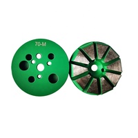 Disque de meulage diamant, système de montage à deux broches de 10mm, plaque de meulage pour béton, outils de sol