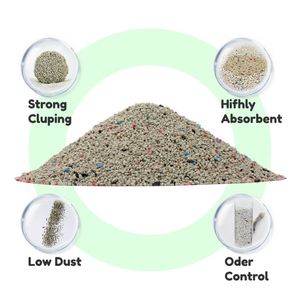Vente directe d'usine, échantillons gratuits, litière pour chat en roche volcanique agglomérante, forte absorption des odeurs - Product Image 2