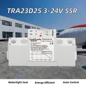 TRA23D25 Módulo de Placa de Relé de Estado Sólido para Automatización Industrial, Salida 25A/24-280VAC, Entrada 3V 3.3V 5V 12V 24VDC, Sellado - Product Image 2