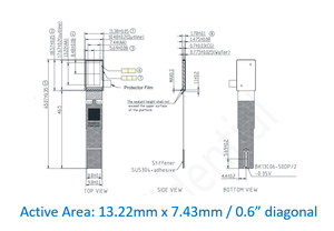 حل تشغيل شاشة OLED صغيرة مقاس 0.6 بوصة |   واجهة HDMI و Type-C |   لوحة تشغيل شاشة عرض مصغرة للواقع المعزز والافتراضي - Product Image 3