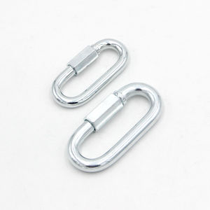 Черный матовый овальный карабин, коммерческое быстрое соединение с винтовой цепью - Product Image 3