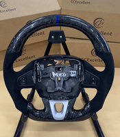 Volant en cuir Alcantara et fibre de carbone véritable forgée sur mesure, idéal pour Renault Fluenceze Megane3 Scenic3