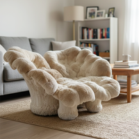 Canapé en forme de champignon, fauteuil rembourré, siège de salon personnalisé, canapé en peluche, ensemble de meubles, meubles de salon de luxe