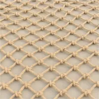 3mm 6mm 8mm 12mm Corde de chanvre Filet de jute Taille personnalisable Treillis de support de plante avec service de coupe Décoration en jute naturelle