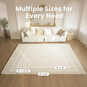 Nouveau design, vente en gros, tapis épais moderne et moelleux pour salon, tapis en fausse fourrure de <span class=keywords><strong>lapin</strong></span>, tapis de jeu pour bébé et tout-petit, tapis en mousse à mémoire de forme - Product Image 6