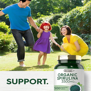 ODM/OEM Label pribadi alami organik Superfood kaya akan Vegan Protein <span class=keywords><strong>Spirulina</strong></span> ekstrak tablet kapsul <span class=keywords><strong>Spirulina</strong></span> organik - Product Image 3