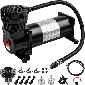 NOIR Nouveau Compresseur <span class=keywords><strong>de</strong></span> suspension pneumatique 3/8NPT' <span class=keywords><strong>pour</strong></span> <span class=keywords><strong>klaxon</strong></span> <span class=keywords><strong>de</strong></span> <span class=keywords><strong>train</strong></span>/suspension pneumatique - Product Image 3