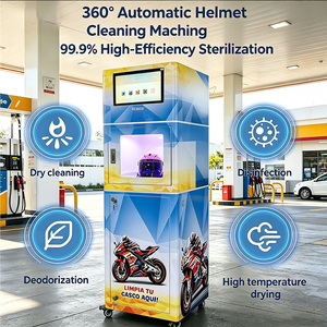 Nettoyeur <span class=keywords><strong>de</strong></span> casques automatique pour les flottes <span class=keywords><strong>de</strong></span> vélos électriques, avec surveillance à distance via application et séchage rapide - Product Image 1