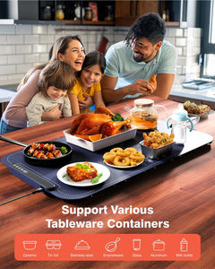 10000mAh Battery Rechargeable Foldable Electric <b>Food</b> <b>Warming</b> <b>Tray</b> Upgrade High Tech Professionnel Silicone <b>Warming</b> Mat for <b>Food</b> - Product Image 5