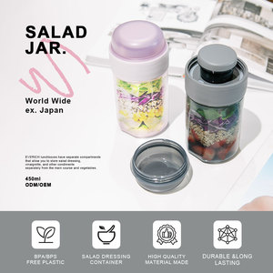 Boîte <span class=keywords><strong>de</strong></span> conservation alimentaire portable et durable Everich, double couche, avec couvercle en plastique, simple, pour petit-déjeuner, fruits, collations, étanche et anti-fuite - Product Image 2