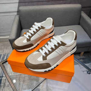 Calzado Masculino Elegante para el Día a Día, Parte Superior con Paneles Duraderos, Amortiguación Interior Suave, Antidesgarro, Robusto, Estilo Vintage, Zapatillas para Caminar - Product Image 1