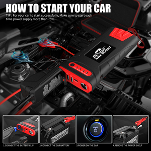 Multifunktions-Starthilfe Typ c 24000mAh <span class=keywords><strong>Lithium</strong></span>-Jumper-Batterie 4000A Power Bank Fahrzeug werkzeug Multifunktions-Jumper-<span class=keywords><strong>Starter</strong></span> - Product Image 5