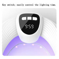 Appareil portable pour le traitement des ongles de pieds atteints de mycose, dispositif UV LED à lumière bleue pliable pour les ongles endommagés et décolorés