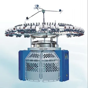 Máquina de tejer circular de alta producción de la mejor calidad, máquina de tejer de tela de rizo francés