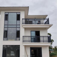 Panneau de balustrade en verre sans cadre de 12 mm en alliage d'aluminium et acier inoxydable pour jardin, centre commercial, villa, rampe d'escalier