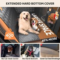 Coussin de siège auto pour animaux de compagnie, chiens et chats, réglable, tendance, pour siège arrière, imperméable, anti-salissures, en tissu Oxford, pliable, respirant, portable